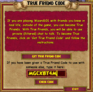 True Friend Codes | Wizard101 Free Online Game