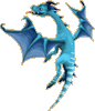 Small Blue Striped Dragon