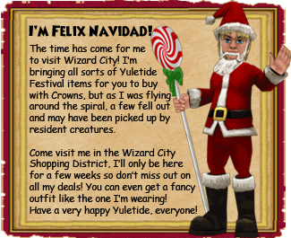 Wizard101 Yuletide NPC